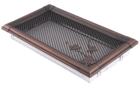 Grile caldura si aerisire - Grila aerisire semineu cupru patinat 16x32cm