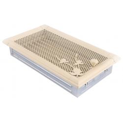Grile caldura si aerisire - Grila aerisire semineu cu clapeta ivoire 16x32cm
