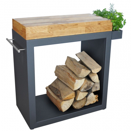 Gratare Fire Pit Premium - Masa de gatit gratar mare graphite