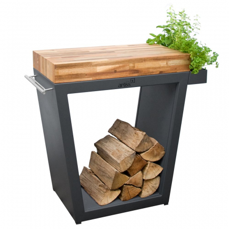 Gratare Fire Pit Premium - Masa de gatit gratar trapez graphite