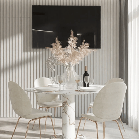 Riflaj Decorativ Alb MDF | Riflaje de Calitate | Gaftos [1]