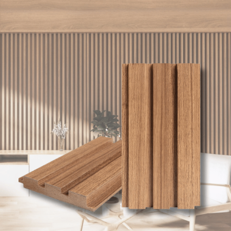 Riflaje Decorative - Riflaj Decorativ Teak  125x2800 | Pret Bun & Calitate | Gaftos
