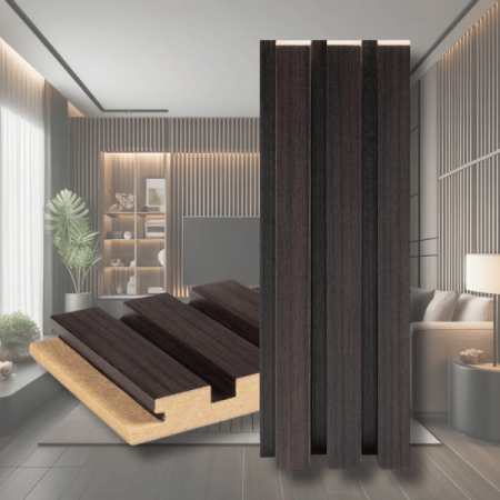 Riflaje Decorative - Panou Riflaj Perete Wenge | Lux si Stil cu Efort Minim| Gaftos