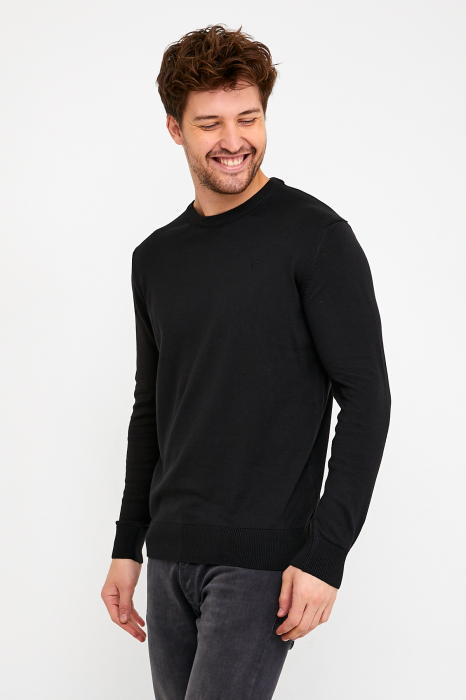 Pulover slim negru [5]