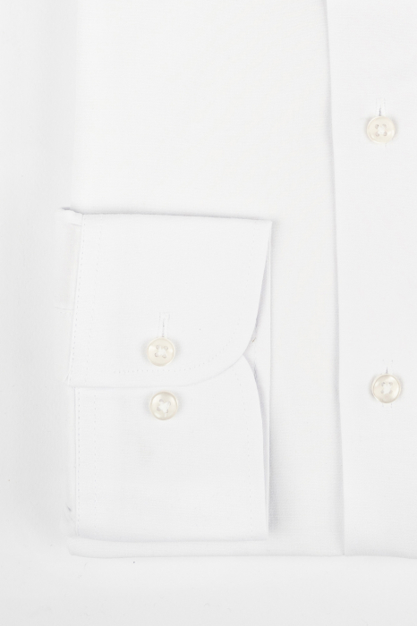 Camasa slim fit premium alba din bumbac [3]