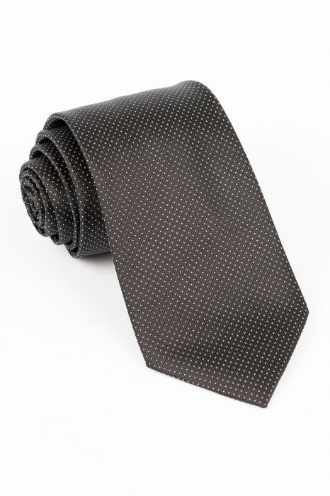 Cravata neagra cu picouri albe [1]