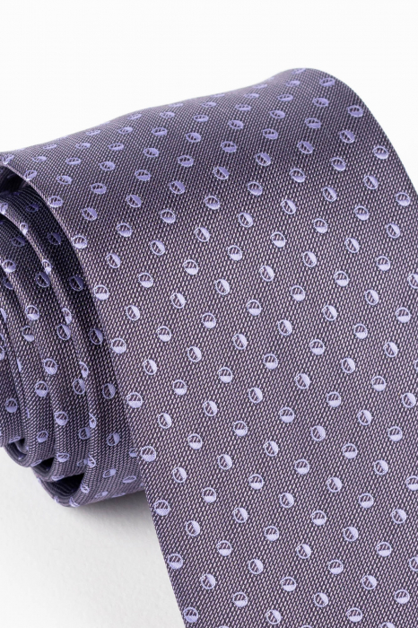 Cravata mov cu imprimeu abstract lila [2]