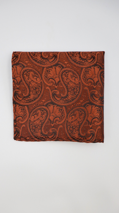 Batista cărămizie cu model paisley cu accente negre [2]