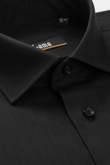 Camasa regular fit neagra 2XL-4XL [2]