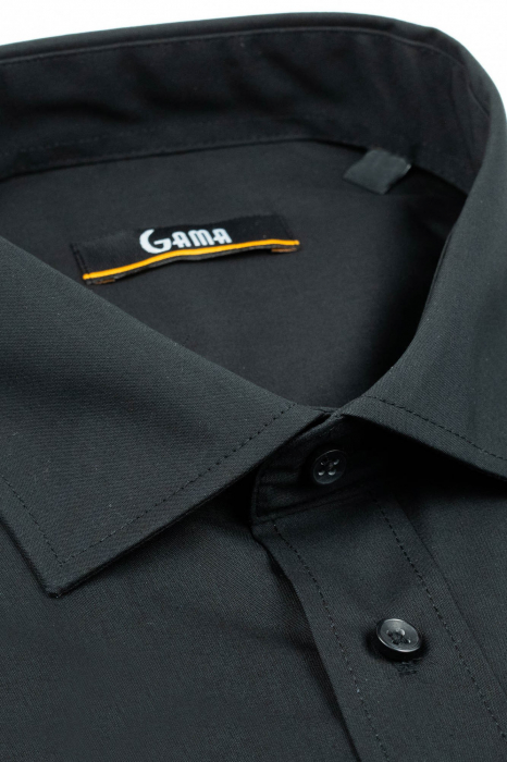 Camasa barbati regular fit 2XL  neagra cu maneca scurta [2]