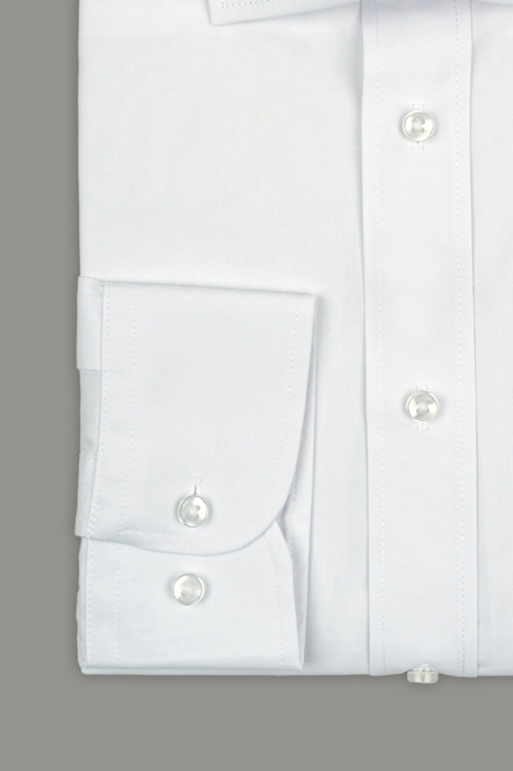 Camasa alba din bumbac regular fit [2]