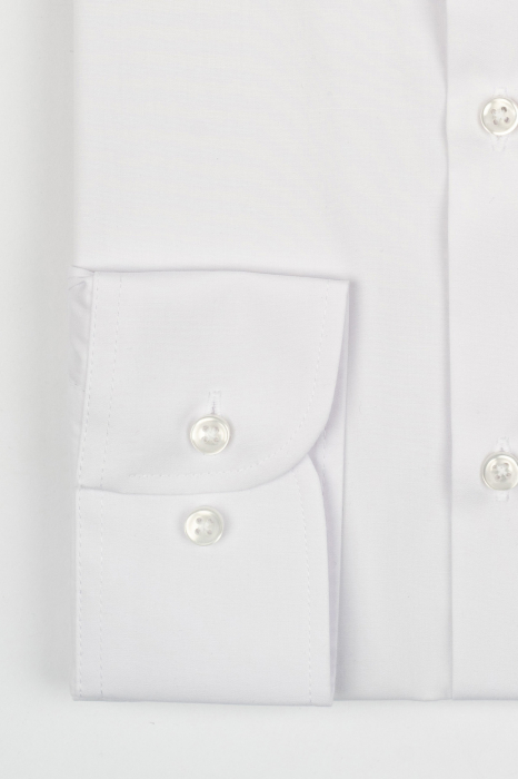 Camasa alba slim fit cu guler tunica [2]