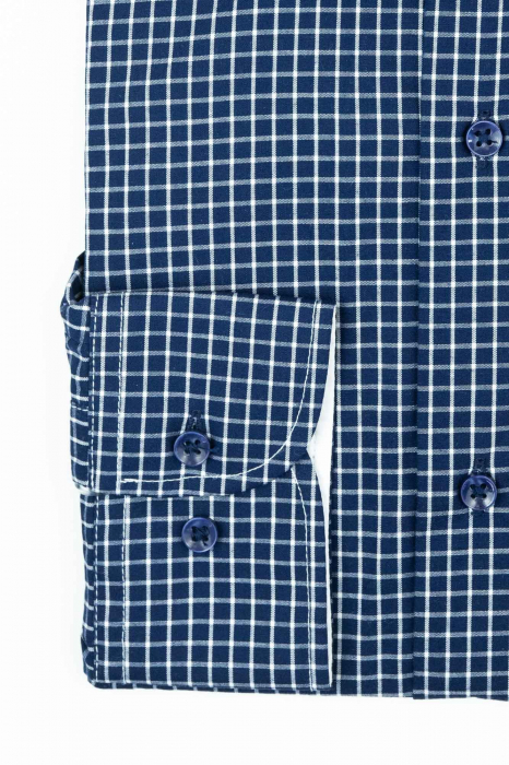 Camasa barbati bleumarin casual slim fit [3]