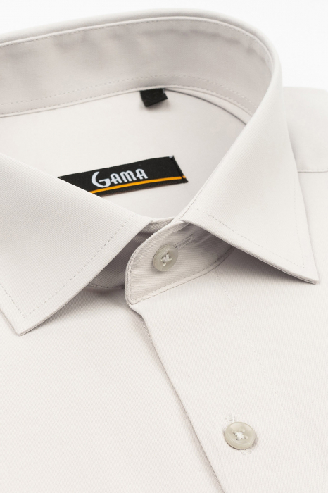 Camasa barbati gri regular fit cu lycra [3]