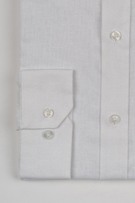 Camasa barbati slim fit alba din in PREMIUM - guler clasic [4]