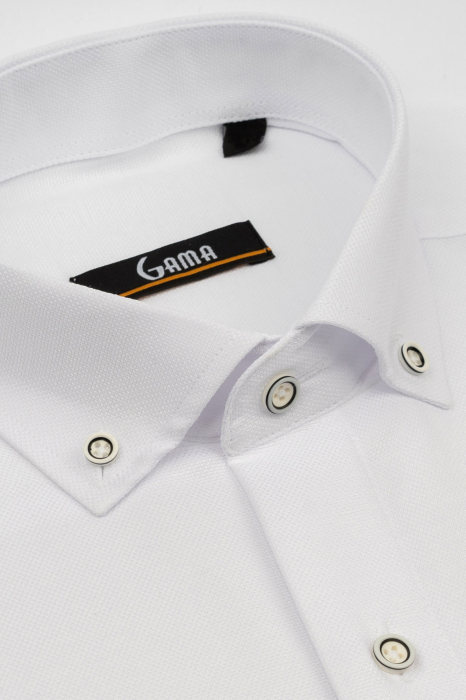 Camasa barbati regular fit  alba Oxford [3]