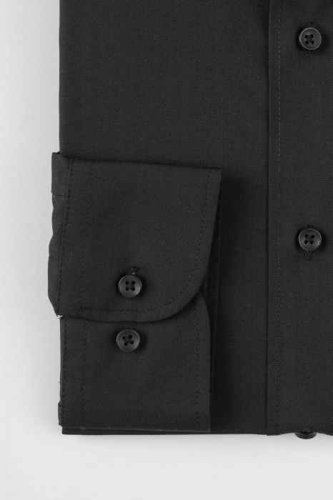 Camasa barbati slim fit neagra PREMIUM [2]