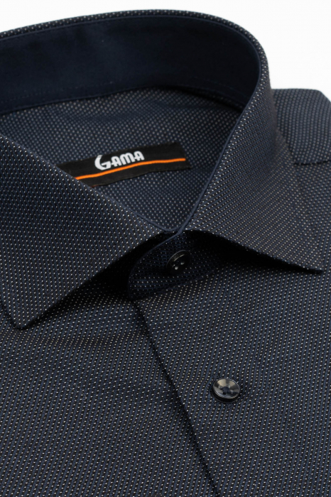 Camasa barbati regular fit belumarin cu insertie alba [3]