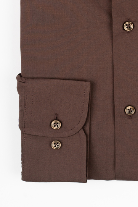 Camasa barbati regular fit maro CONFORT [3]