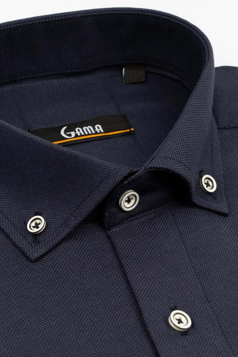 Camasa barbati regular fit  navy Oxford [3]