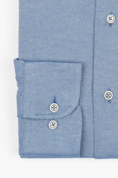 Camasa barbati slim fit albastra Oxford [2]
