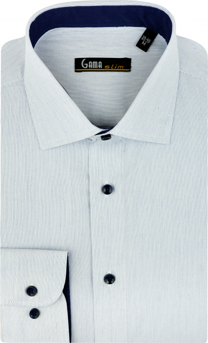 Camasa barbati slim fit alba cu dungi [2]