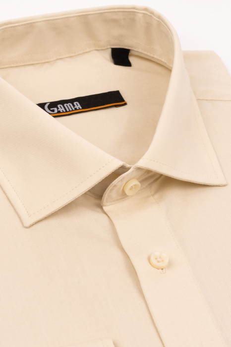 Camasa barbati slim fit bej [3]