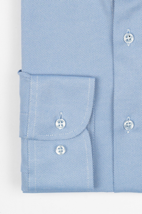 Camasa barbati slim fit  albastru deschis Oxford [2]