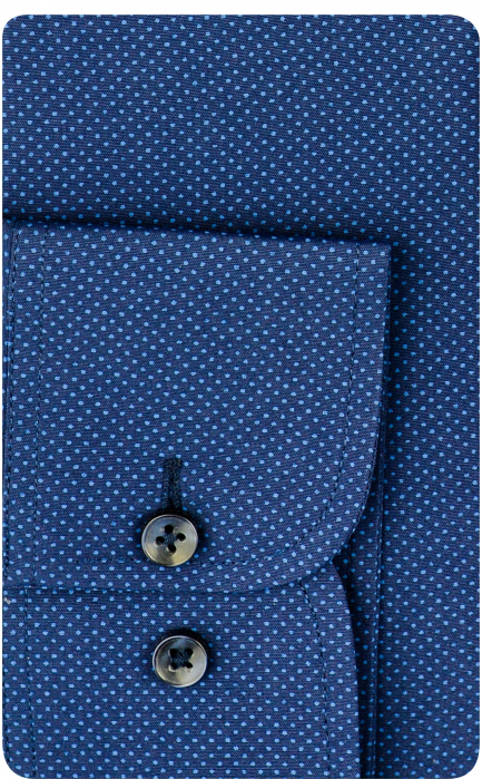 Camasa barbati slim fit bleumarin cu buline mici [3]