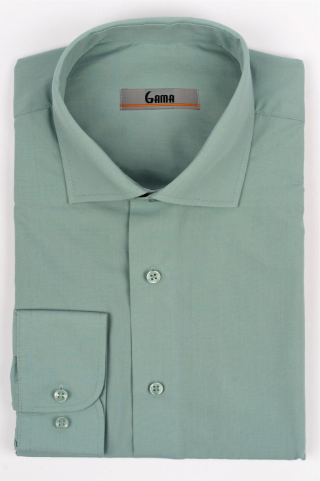 Camasa barbati slim fit verde-menta CONFORT [2]
