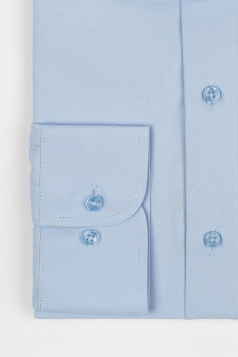 Camasa regular fit bleu clasica CONFORT 2XL - 4XL [2]