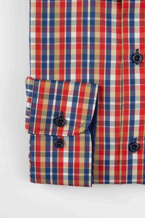 Camasa casual cu carouri slim fit [3]