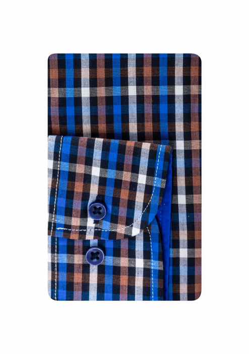 Camasa casual slim fit cu carouri [3]