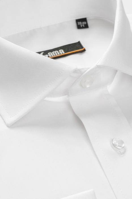 Camasa eleganta cu manseta pentru butoni regular fit alba [2]