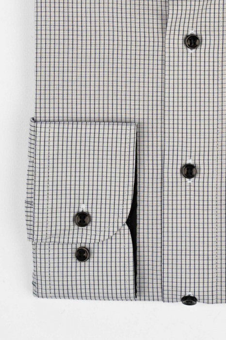 Camasa gri cu carouri negre regular fit 3XL-4XL [3]