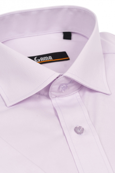 Camasa lila regular fit cu maneca scurta [2]