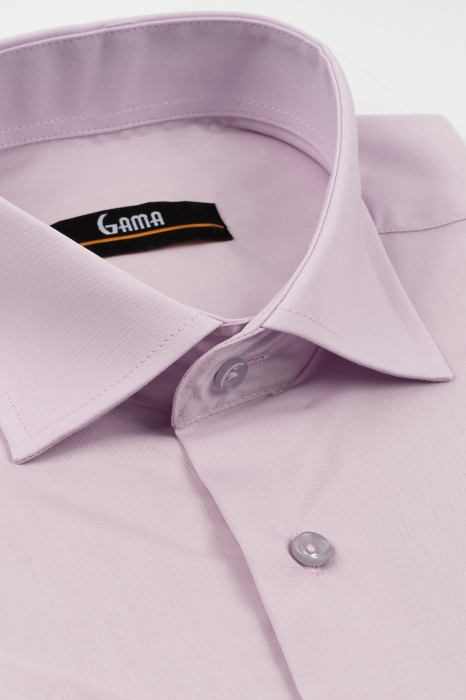 Camasa lila regular fit cu maneca scurta [2]