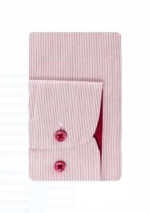 Camasa office slim fit alba cu dungi [3]