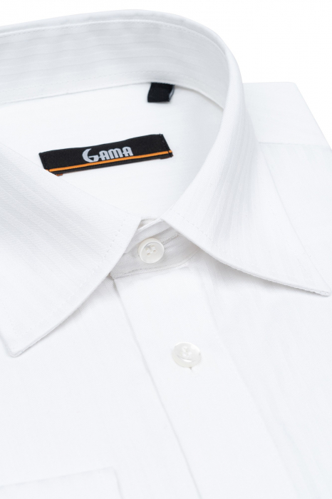 Camasa regular alba cu dungi [2]