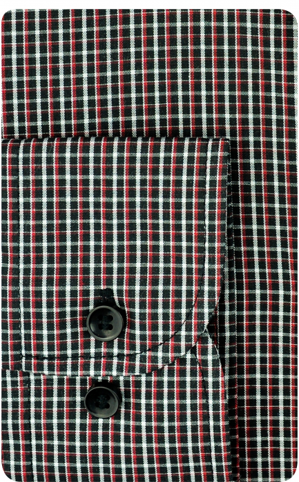 Camasa regular barbati neagra cu carouri [3]