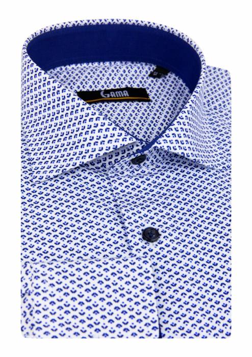 Camasa regular bumbac cu imprimeuri florale [2]