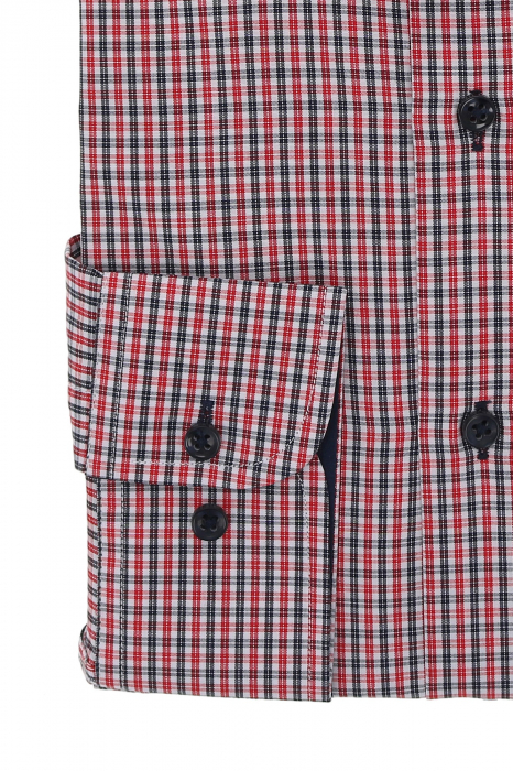 Camasa regular cu carouri in doua culori [3]