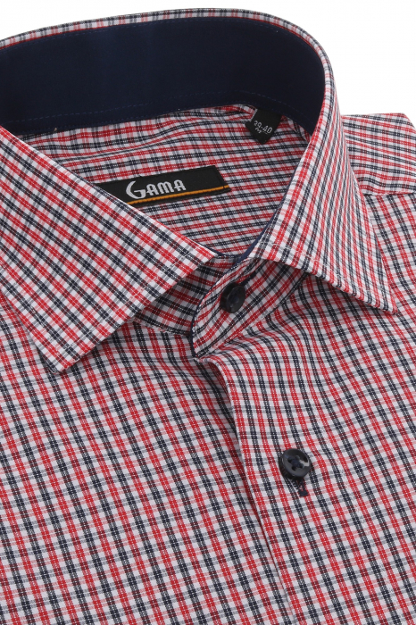 Camasa regular cu carouri in doua culori [2]