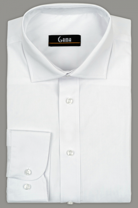 Camasa regular fit alba cu lycra 2XL-4XL [1]