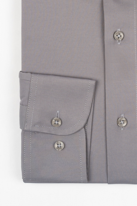 Camasa regular fit gri cu lycra 2XL-4XL [2]