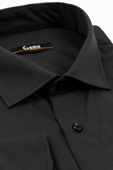 Camasa regular fit neagra 5XL-6XL [3]