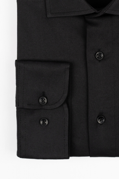 Camasa regular fit neagra cu lycra 3XL-4XL [2]