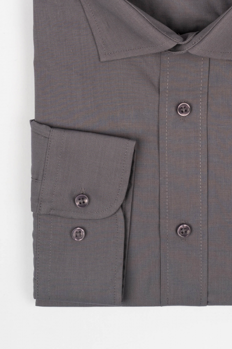 Camasa regular gri inchis 2XL-4XL [2]