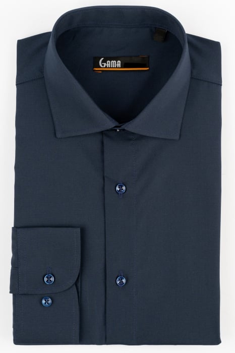 Camasa regular fit navy clasica CONFORT 5XL - 6XL [1]