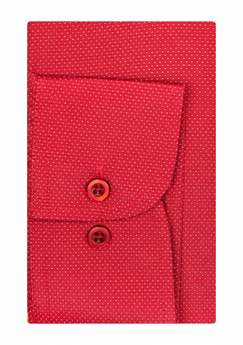 Camasa rosie regular cu imprimeuri mici [3]